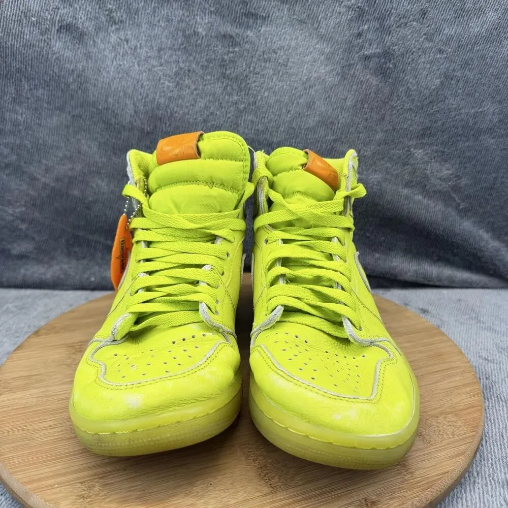 Jordan 1 Retro High OG Gatorade Shoes Mens Size 8 Yellow Sneakers AJ5997-345